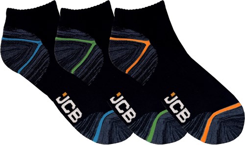 JCB Korte Werksokken | Heren | Maat 44-47 | 3 paar - JCBX207