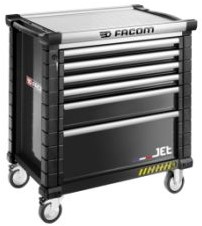 Facom Jet Gereedschapswagen 6 Laden M4 Safety Lock Zwart - JET.6NM4AS - JET.6NM4AS