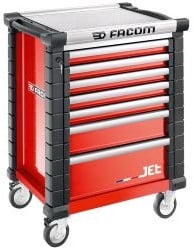 Facom Jet Gereedschapswagen 7 Laden M3 Rood - JET.7M3A - JET.7M3A
