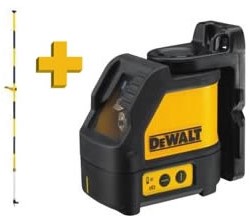 DeWalt DW088KPOL kruislijnlaser | + DE0882 laserkolom - DW088KPOL-XJ