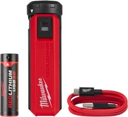Milwaukee L4 PPS-301 L4 NRG pack, 1 x 3,0 Ah, lader USB - 4932493335