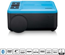 Lenco LCD Projector met DVD-speler en Bluetooth® Blue - LPJ-500BU