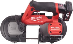 Milwaukee M12 FBS64-402C | FUEL accu bandzaagmachine 12V 64mm in koffer (2x 4.0Ah accu + C12 C lader) - 4933478441