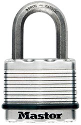 Masterlock 64mm treated steel body for weather resistance - 38mm octagonal boron- - M15EURDLF