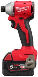Milwaukee M18 BLIDR-502X M18 slagschroevendraaier 190Nm compact brushless, 3 standen, 2 x 5,0 Ah - 4933492843