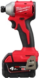 Milwaukee M18 BLIDRC-402C M18 slagschroevendraaier 190Nm compact brushless, 2 x 4,0 Ah - 4933492840