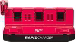 Milwaukee M18 MPC6 M18™ Mobiele PACKOUT™ 6 Bay Snellader - 4932498551