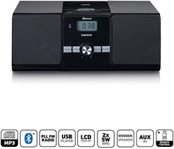 Lenco Micro set met CD/MP3 Bluetooth USB afstandsbediening Zwart - MC-030BK