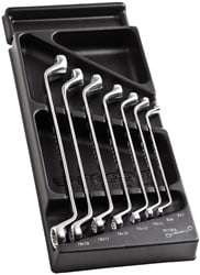 Facom module met 7 verdiepte ringsleutels van 6 tot 19 mm - MOD.55-1
