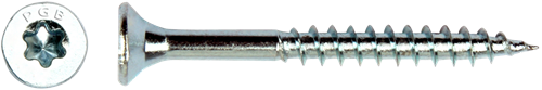 Pgb-Europe Pgb-fasteners spaanplaatschroef vzk-t deeldraad snijpunt verzonken kop ø4,0x70 zn tx20 | 200 st | pgwvtg001004000703