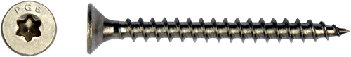 pgb-fasteners Universele Spaanplaatschroef RVS A2 VK-T Voldraad verzonken kop Ø 4,0x20 TX20 | 200 st | PGWVTVA00004000203