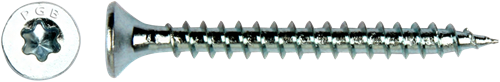 pgb-fasteners Universele spaanplaatschroef VK-T Voldraad verzonken kop Ø4,0x60 Zn TX20 | 200 st | PGWVTV001004000603
