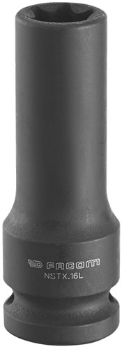 Facom lange impactdop torx 12 vrouwelijk 1/2 - NSTX.12L