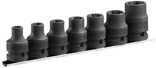 Facom set slagdop 1/2" torx e10-e24 - nstx.j7