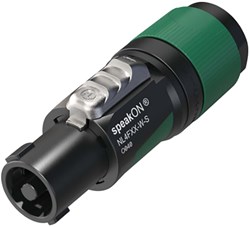 Neutrik 4-polige speakON kabelconnector, schroefaansluitingen, trekontlasting voor kabeldiameters 6 tot 12 mm - NTR-NL4FXX-W-S