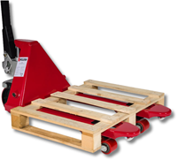 Weldon Palletwagen Kort | 2500KG | 1000 mm | Nylon | Enkelvoudig - QPNE100-2