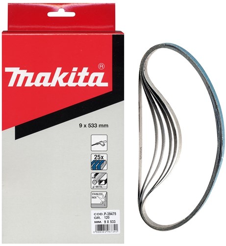 Makita Accessoires Schuurband blue Lengte 533mm Breedte 9mm Korrel 60 - P-39447