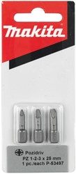 Makita Accessoires Schroefbit PZ1/2/3x25mm - P-53497
