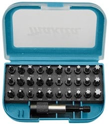 Makita Accessoires Bitset 31-delig | Phillips, Pozidriv, TORX en Inbus - P-73374