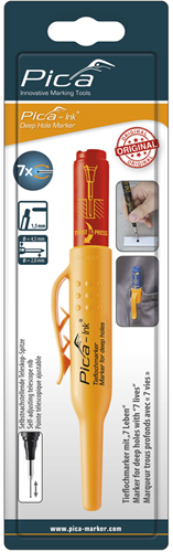Pica 150/40 Markeerstift voor diepe gaten | Rood | Blister - PI15040SB