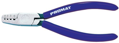 Promat/Tecwerk Adereindhulstang | totale lengte 145 mm | 0,25-2,5 (AWG 23-13) mm² gepolijst | kunststof mantel - 4000810440