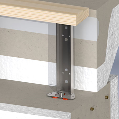 GB pui-steun zwaar 60x70x300 115x2 zink magnesium | 15 stuks - GB0734300-2