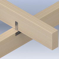 GB trussclip verticaal 63mm verzinkt etiket | 25 stuks - 17212306-2