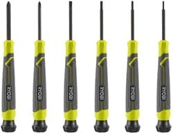 Ryobi RHSDSPC6 | Magnetische Precisie Schroevendraaierset 6 stuks - 5132006048