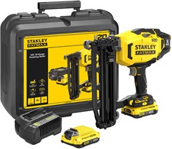 Stanley FATMAX SFMCN616D2K V20 18V 16G Accu Spijkermachine | 2x 2,0Ah Accu's + Lader | In Koffer - SFMCN616D2K-QW