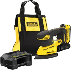 Stanley FATMAX SFMCW221D1S V20 18V Accu Detailschuurmachine | 1x 2.0AH Accu + Lader | In Softbag - SFMCW221D1S-QW