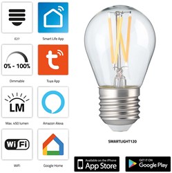 Alecto SMARTLIGHT120 Slimme filament LED-lamp met Wi-Fi - SMARTLIGHT120
