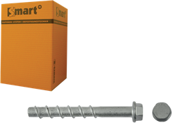 pgb-Europe SMART | Betonschroef S-BSZ 6x65x100 Znlamel | 100 st SM0BSZ0140601003