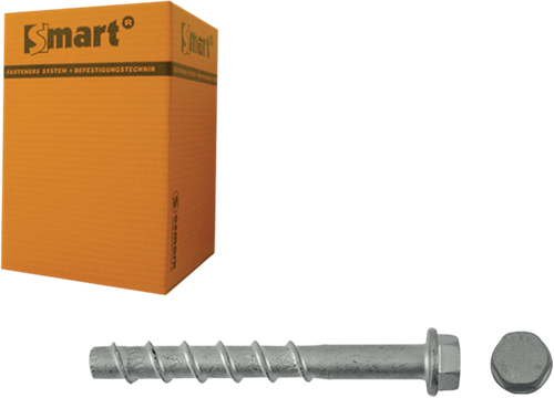 pgb-Europe SMART | Betonschroef S-BSZ 14x75x150 Znlamel | 20 st SM0BSZ0141401503