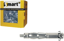 pgb-Europe SMART | Metalen hollewandplug M4x38 Zn | 50 st - SM0HWP001040038E