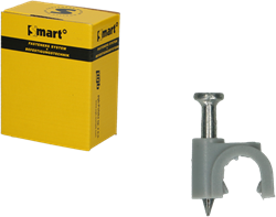 pgb-Europe SMART | Grijze nylon kabelclips Ø 5 SM0KCRN01050005
