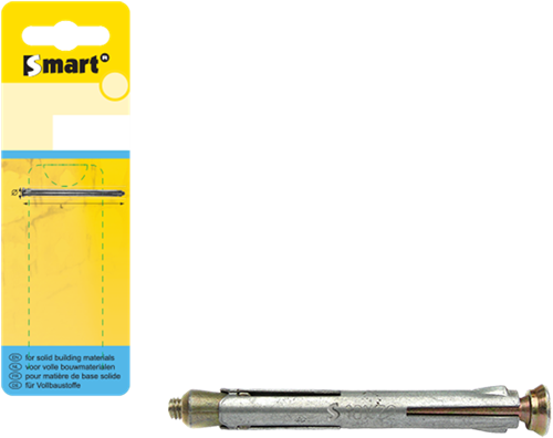 pgb-Europe SMART | Met. kozijnplug +afdkap M10x132 Zn SM0MKP001100132H