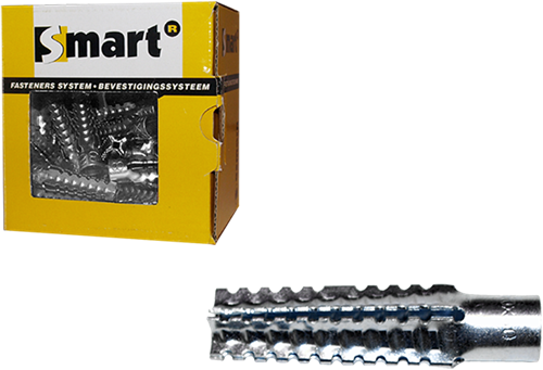 pgb-Europe SMART | Universele plug metaal Ø 8x38mm Zn | 50 st SM0MUP001080038E
