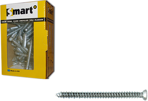 pgb-Europe SMART | Kozijnschroef VZK-T30 Ø 7,50x112 Zn | 100 st SM0WSF001075112E