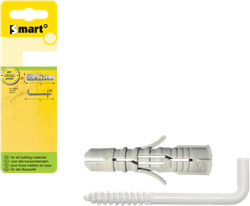 pgb-Europe SMART | plug + schroefduim Ø 8x40 Epoxy wit | 4 st SM0PSDN0508080040H