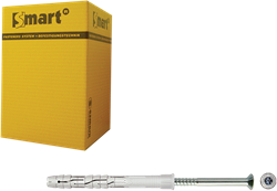 pgb-Europe SMART | Raamplug +schroef VZK Tx Ø 10x100 NZN | 50 st SM0RPTN011001003
