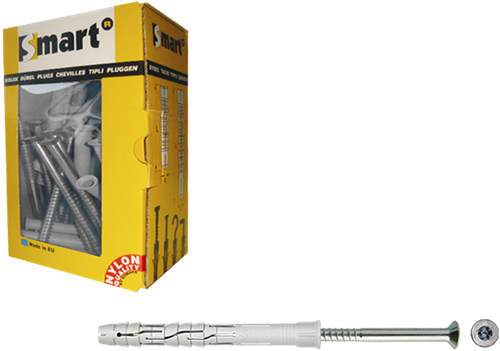 pgb-Europe SMART | Raamplug +schroef VZK Tx Ø 10x140 NZN | 25 st - SM0RPTN01100140E