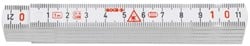 Sola Vouwduimstok kunststof 1mtr/10-ledig wit, wit, EG-Klasse 3 HKM1/10W SB - 53031301 - 53031301