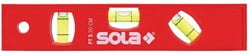 Sola Kunststof waterpas PT5/20, 20cm 3 libellen hobby rood - 01430201 - 01430201