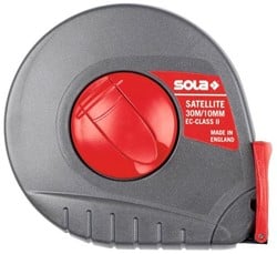 Sola Stalen meetband 20mtr Satellite ST20, Staal, kunstst. huis wit EG-Klasse 2 SB - 50055901 - 50055901