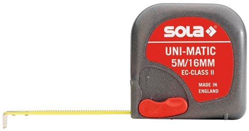 Sola Rolbandmaat 3mtr Uni-Matic, EG-Klasse 2 SB - 50012501 - 50012501