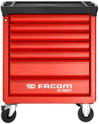Facom start gereedschapswagen 7 laden m3 rood gevuld met 3 foam modules m3 - START.M3ACM2