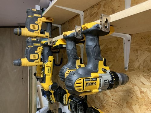 StealthMounts TM-DW18-YLW-4 Machinehouder voor DeWALT XR | Geel | 4-pack - TM-DW18-YLW-4-3