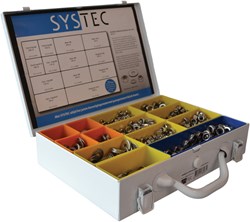 Systec Assortimentskoffer Moeren & Ringen Rvs-A2 Divers M6/M8/M10 - 8960.60.40102