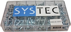 Systec Assortimentsdoos 18-Vaks Plaatschroef Vz Din7981 - 8960.60.18201
