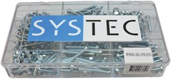 Systec Assortimentsdoos 9-Vaks Metaalschroef Vz +Moer Din84/934 - 8960.60.09205